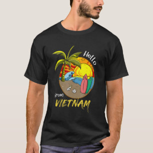 Vietnam Viet Kieu Insel Ruft Mich Strand Sonniger T-Shirt