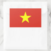 Vietnam/Vietnam Rechteckiger Aufkleber (Tasche)