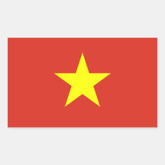 Vietnam/Vietnam Rechteckiger Aufkleber