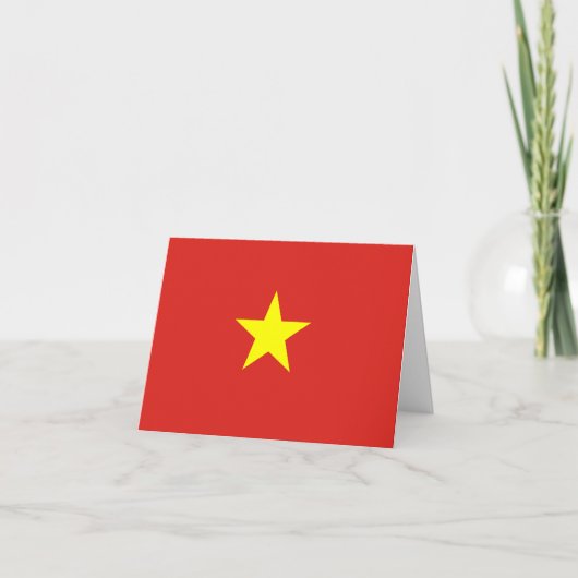 Vietnam (Vietnamese) Flag Karte (Vorderseite)
