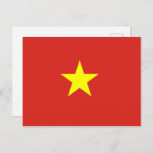 Vietnam (Vietnamesisch) Flagge Postkarte (Vorne/Hinten)