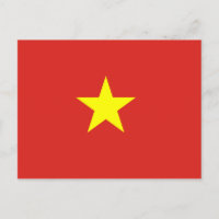 Vietnam (Vietnamesisch) Flagge Postkarte
