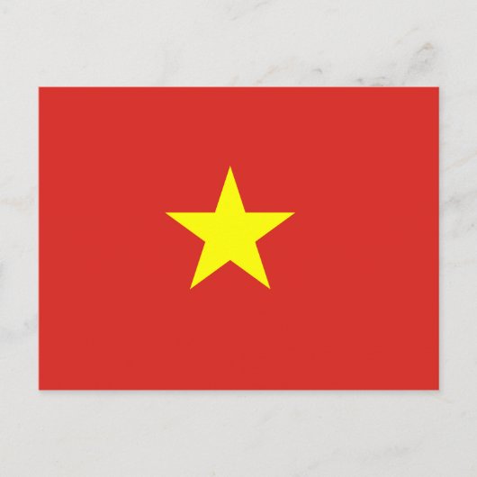 Vietnam (Vietnamesisch) Flagge Postkarte (Vorderseite)