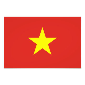 Vietnam - vietnamesische Flagge Fotodruck