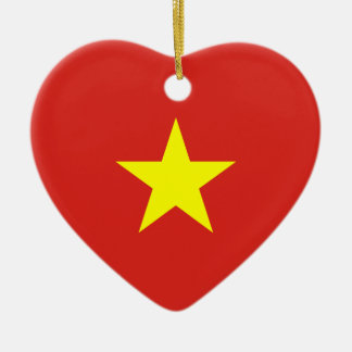 Vietnam - vietnamesische Flagge Keramikornament