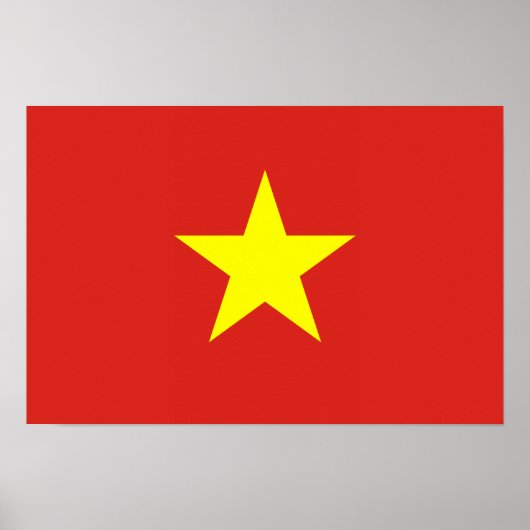 Vietnam - vietnamesische Flagge Poster (Vorne)
