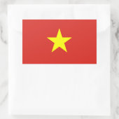 Vietnam - vietnamesische Flagge Rechteckiger Aufkleber (Tasche)