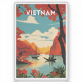 Vietnam Vintag Aufkleber (Vorderseite)