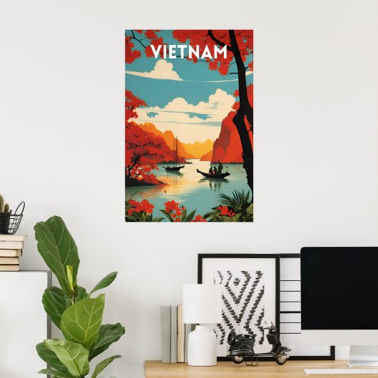 Vietnam Vintag Poster (Heimbüro)