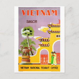 Vietnam Vintage Postkarte
