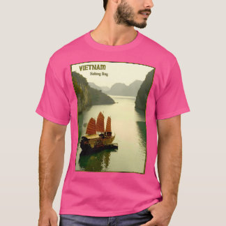 Vietnam-Vintage-Werbeaktion für den Tourismus in d T-Shirt
