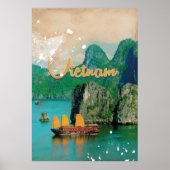 Vietnam Vintages Urlaubsposter Poster (Vorne)