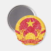 Vietnam-Wappen Magnet (Vorderseite/Rückseite)