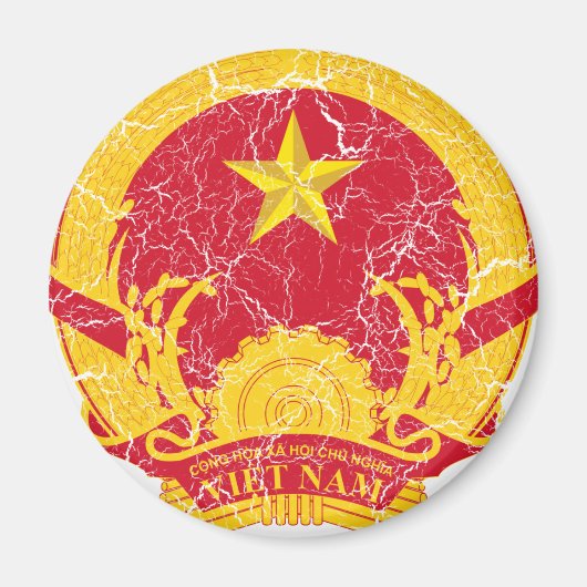 Vietnam-Wappen Magnet (Vorne)