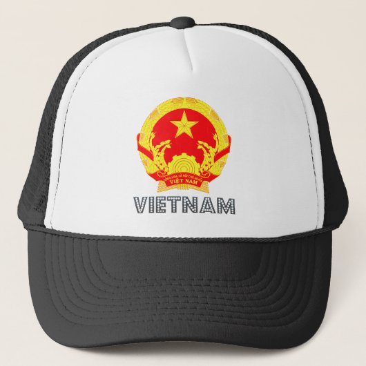 Vietnam-Wappen Truckerkappe (Vorderseite)