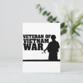 Vietnam War Verteran Postkarte (Stehend Vorderseite)