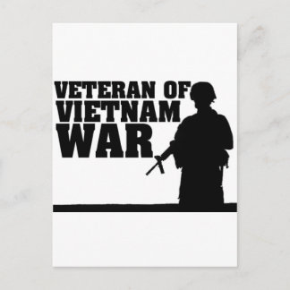 Vietnam War Verteran Postkarte