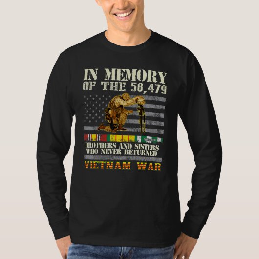 Vietnam War Veterans US Memorial Day In The Memory T-Shirt (Vorderseite)