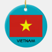 Vietnam* Weihnachtsbaum-Verzierung Keramik Ornament (Hinten)