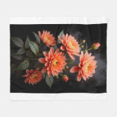 Vietnamese Chrysanthemum on the Moon Fleecedecke (Vorderseite (Horizontal))