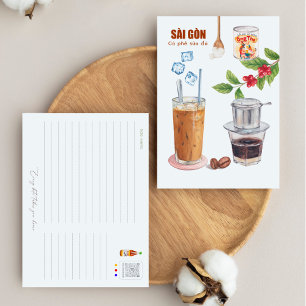Vietnamese Coffee Postcard Postkarte