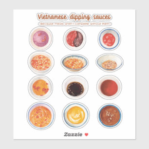 Vietnamese Dipping Sauce Stickers Aufkleber