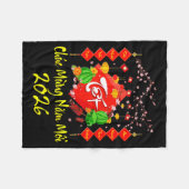 Vietnamese Lunar New Year 2026 Tet Viet Chuc Mung Fleecedecke (Vorderseite (Horizontal))
