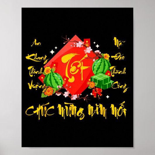 Vietnamese Lunar New Year 2026 Tet Viet Chuc Mung  Poster (Vorne)