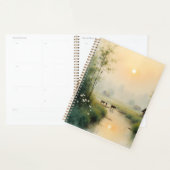 Vietnamese Morning Mist Village Watercolor Art Planer (Anzeige)