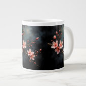 Vietnamese Peach Blossom Art Jumbo-Tasse (Vorderseite Rechts)