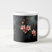 Vietnamese Peach Blossom Art Jumbo-Tasse (Rechts)