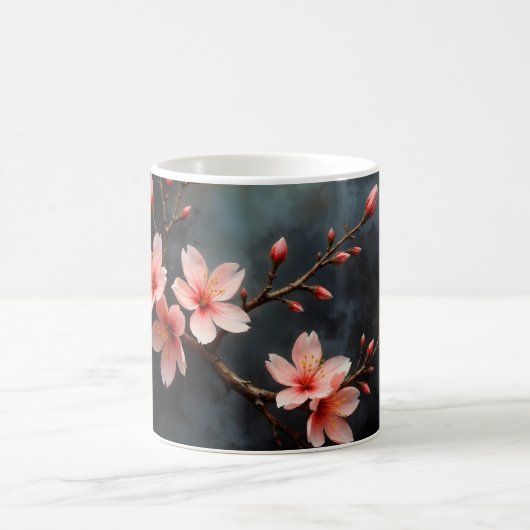 Vietnamese Peach Blossom Art Kaffeetasse (Mittel)