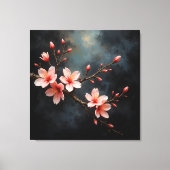 Vietnamese Peach Blossom Art Leinwanddruck (Vorderseite)