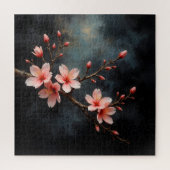 Vietnamese Peach Blossom Art Puzzle (Vertikal)