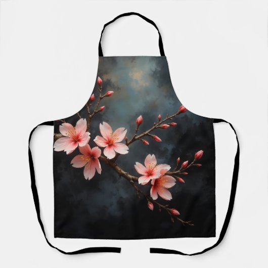 Vietnamese Peach Blossom Art Schürze (Vorderseite)