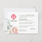 Vietnamese Peony Song Hy Wedding Thiep Moi (Vorderseite)