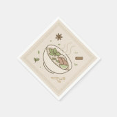 Vietnamese Pho (U.S. Restaurant Style) Serviette (Ecke)