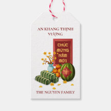 Vietnamese Tet Banh Chung Watermelon & Hoa Mai