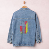 Vietnamesisch American Flag Retro Style USA Vietna Jeansjacke (Hangar)
