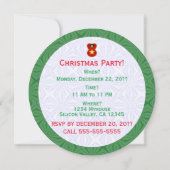 Vietnamesisch Angel Christmas Personalize Round Einladung (Rückseite)