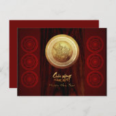 Vietnamesisch Bronze Drums Têt 0x New Year 2021 Ka Einladungspostkarte (Vorne/Hinten)