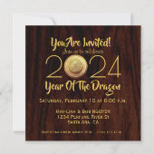 Vietnamesisch Bronze Drums Têt Dragon New Year 202 Save The Date (Vorderseite)