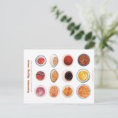 Vietnamesisch Dipping Sauces Postcard Postkarte (Stehend Vorderseite)
