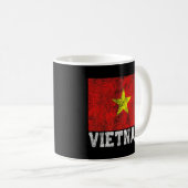 Vietnamesisch Flaggen Pride Roots Country Family Kaffeetasse (VorderseiteRechts)