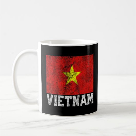 Vietnamesisch Flaggen Pride Roots Country Family Kaffeetasse (Links)