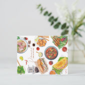 Vietnamesisch Food Postcard Postkarte (Stehend Vorderseite)