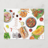 Vietnamesisch Food Postcard Postkarte (Vorderseite)