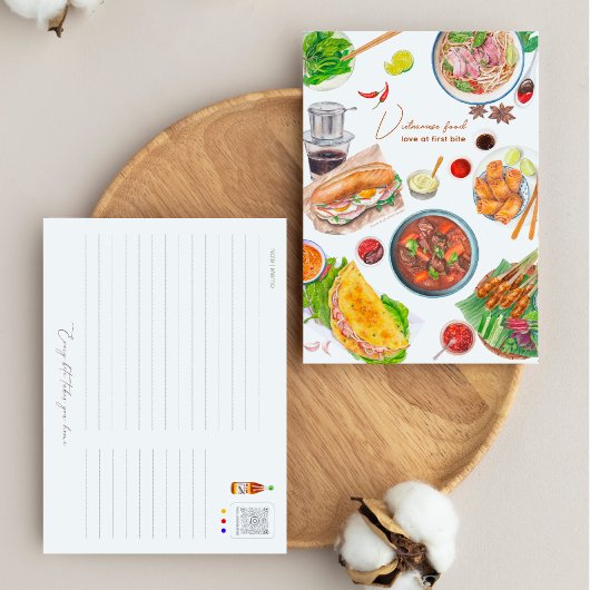 Vietnamesisch Food Postcard Postkarte