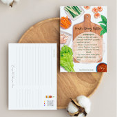 Vietnamesisch Fresh Spring Rolls - Rezept Postcard Postkarte