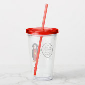 Vietnamesisch Gesprächspartnerin Penguin Personali Acryltrinkbecher (Rückseite)